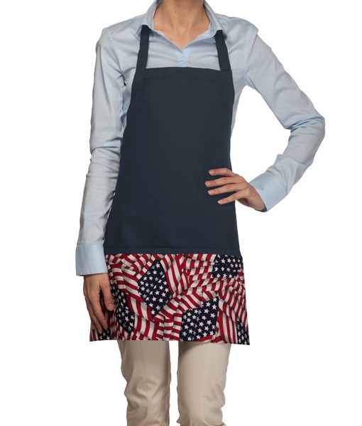 Mid Length Bib Aprons in Stripes and Patterns 